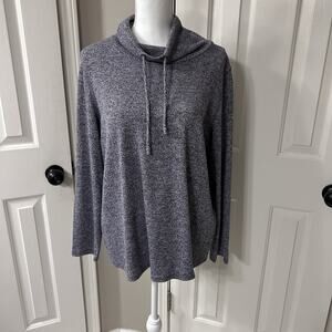 J Jill Marbled Rib Knit Cowlneck